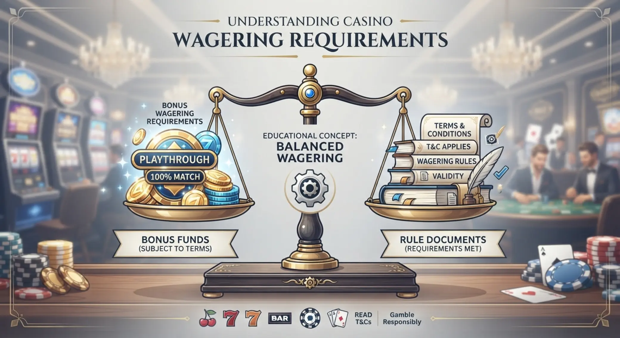 Grafika wyjaśniająca warunki obrotu bonusu