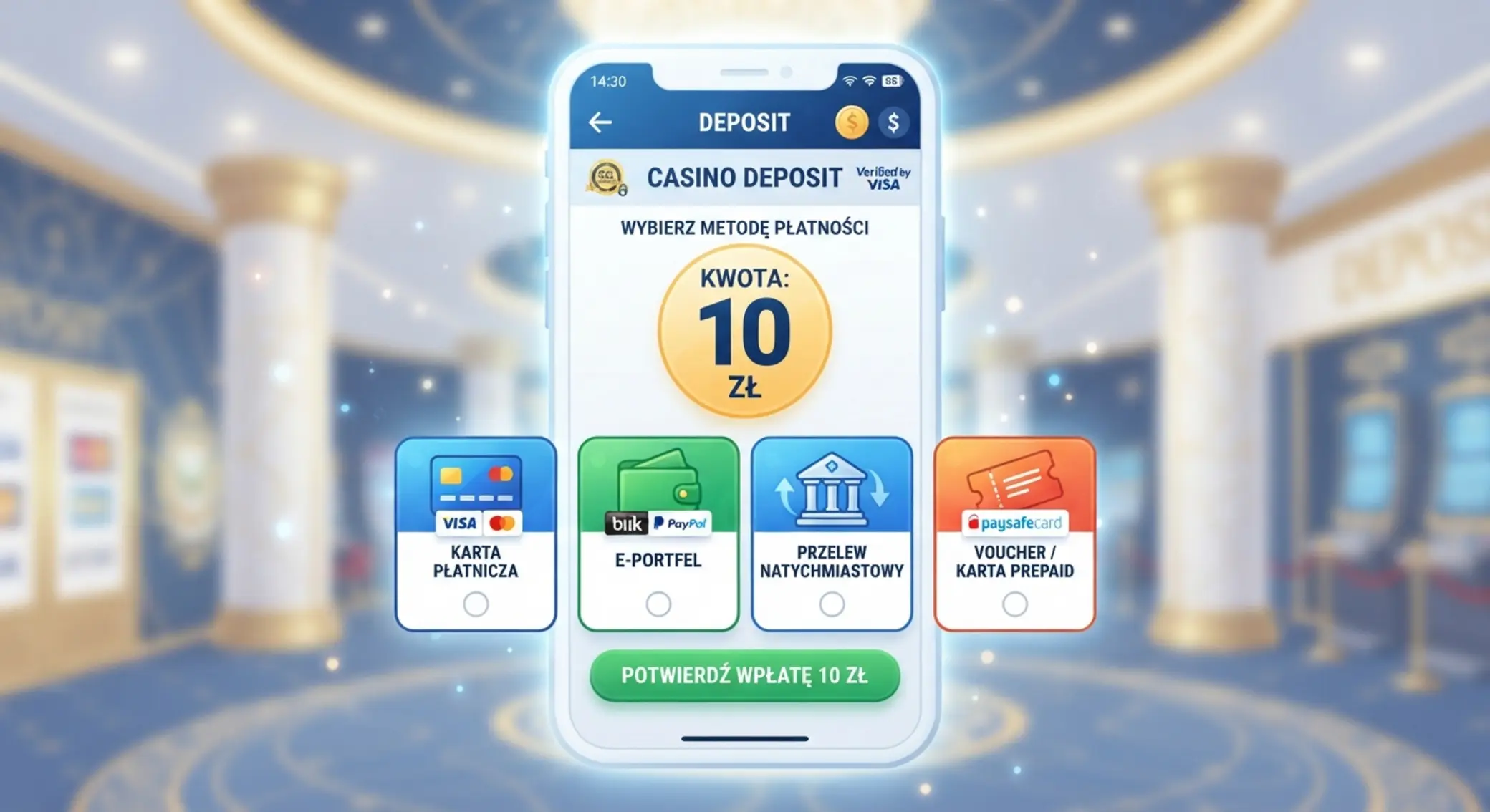 Metody płatności przy wpłacie 10 zł Metody płatności w kasynie online z wyróżnioną kwotą 10 zł