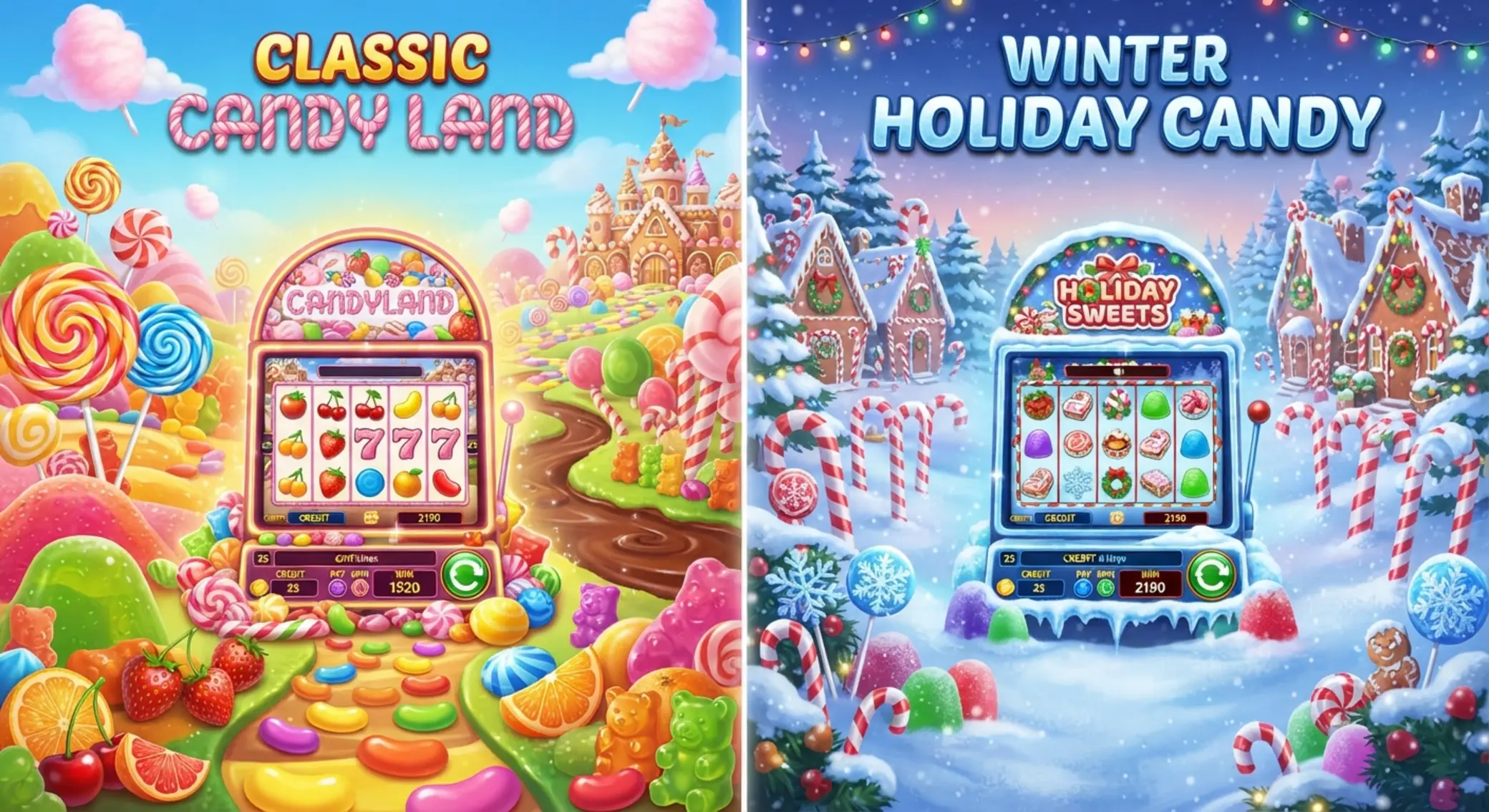 Porównanie Sweet Bonanza i Sweet Bonanza Xmas